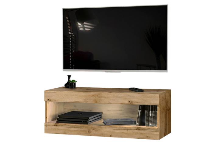 Komodee Hängeboard TV Tivoli Rtv2 Offener Raum Wotan + Wotan, Eiche Wotan, 100x36x35 cm, Wohnzimmer, TV Möbel, Lowboards, Lowboards hängend