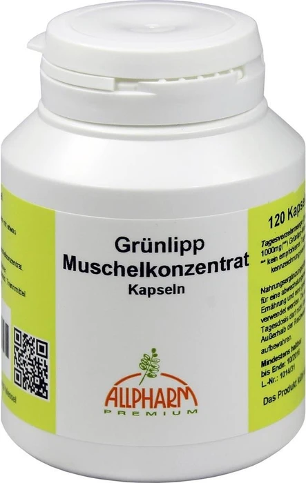 Grünlippmuschel Konzentrat 500 mg Kapseln 120 St