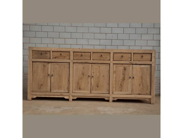 Luxury-Park-Direct Kommode China Sideboard Hebei breite Schubladen Kommode used Optik aus Pinie