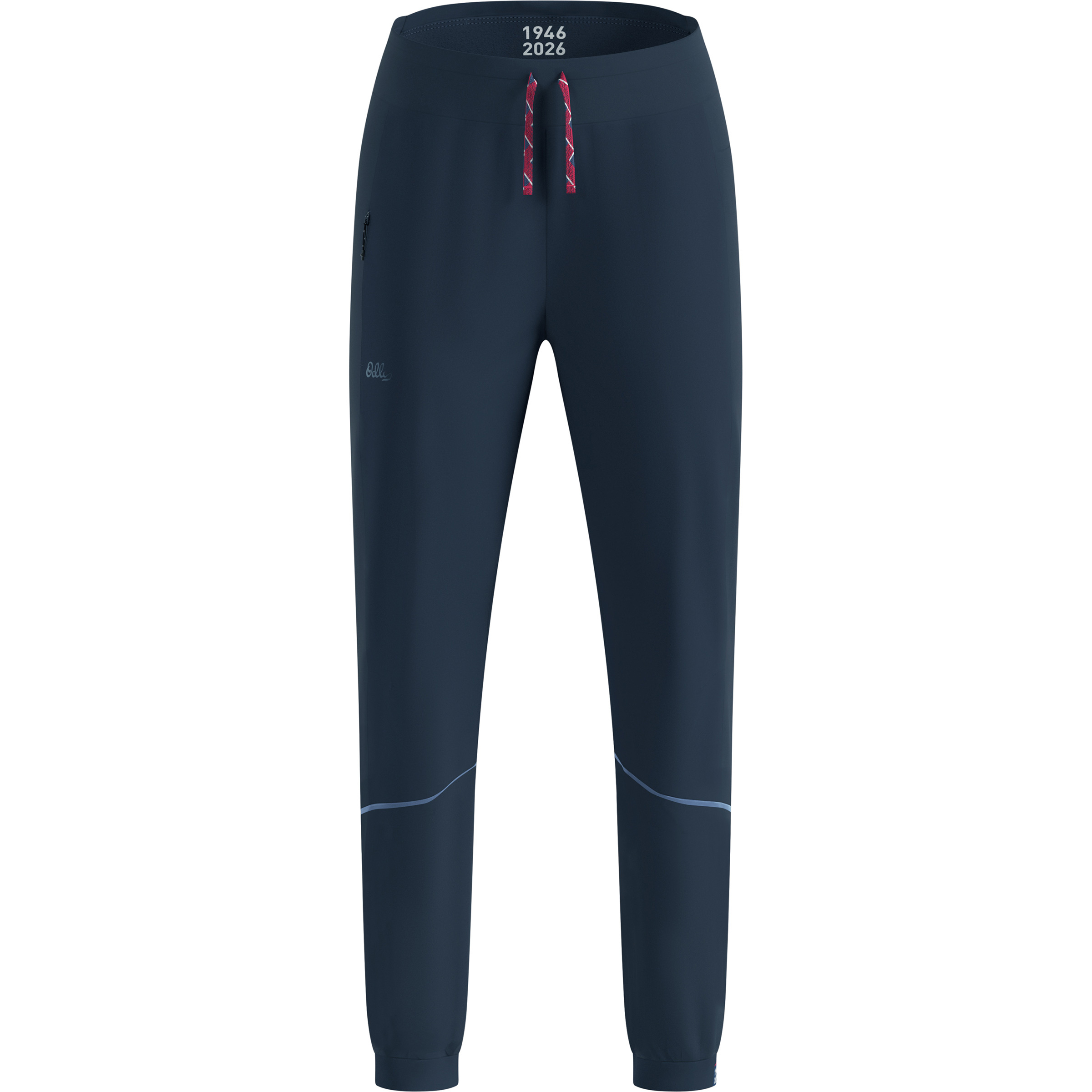 Odlo Zeroweight Elite Windproof 80 Years Hose Damen Laufhose blau Größe XS Langlauf Skating | Langlauf Klassik | Trailrunning | Laufen Wasserabweisend Wasserabweisend
