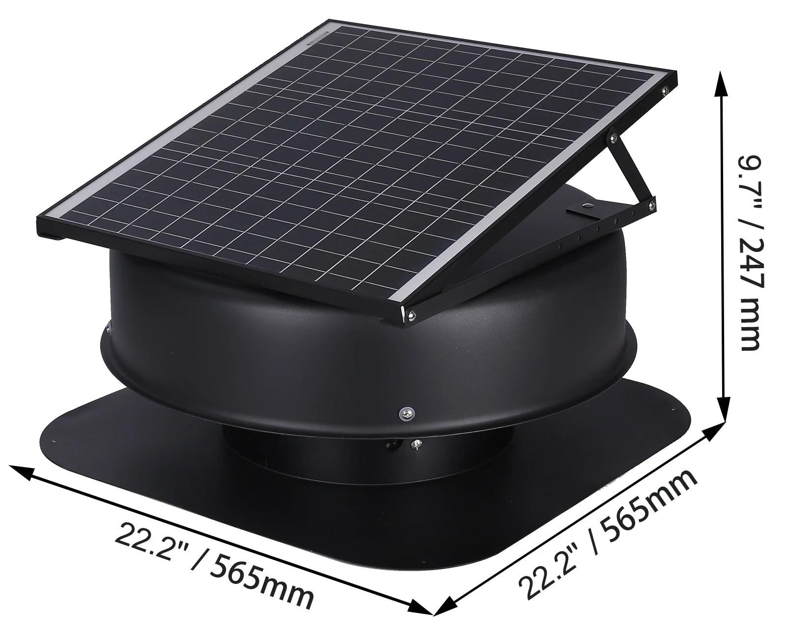 Selius Zonne-energie Ventilator met Zonnepaneel