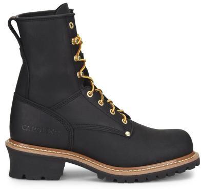 "Carolina Elm 8"" Logger - Mens 11.5 Black Boot E2"