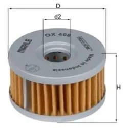 Ölfilter MAHLE OX 408 für Beta Alp