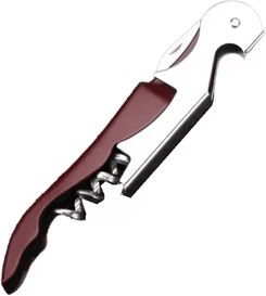 Uplift Curations VinoEase 3 in 1 Multi Function Wine & Beer Bottle Opener With Corkscrew & Foil Cutter Portable wine Red 1pc