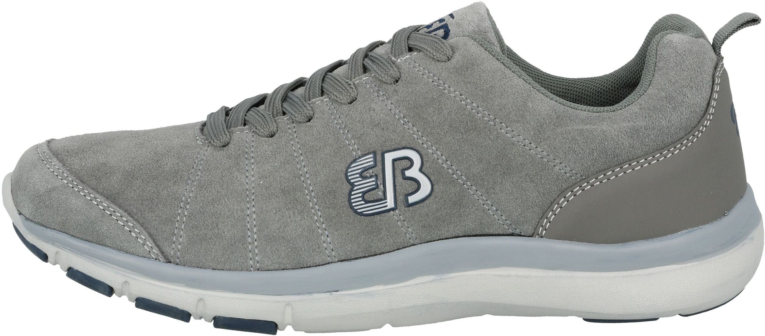 Sneaker BRÜTTING "Freizeitschuh Dallas", Herren, Gr. 37, grau, Veloursleder, Schuhe Sneaker grau 37
