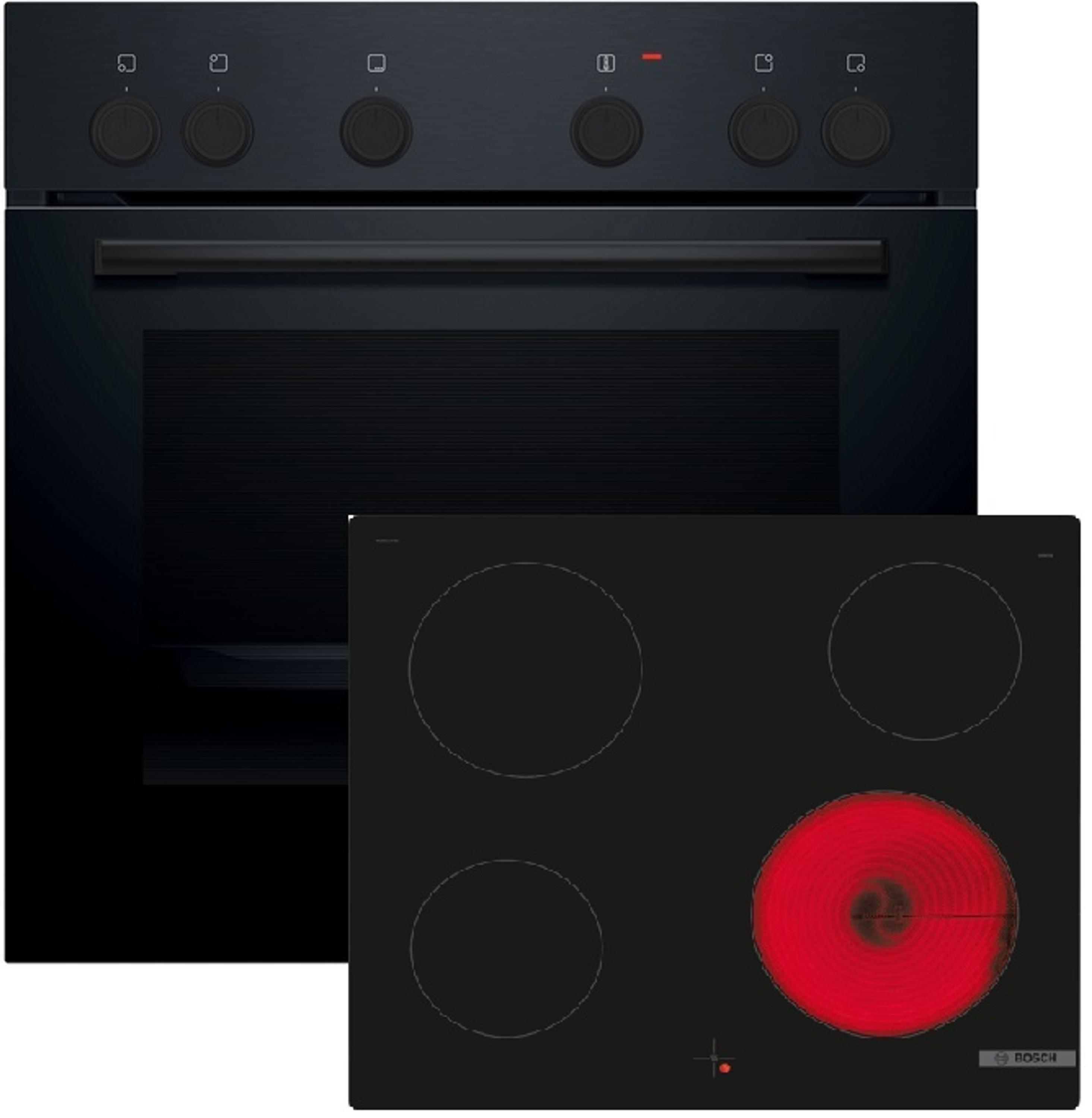 Bosch Einbau-Herd-Set HNDBB110, HEF010BA1 + NKE611GA2E, Einbau-Herd, Elektro-Kochfeld