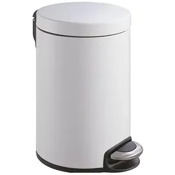 EKO Treteimer Serene 20 Liter wei, Abfalleimer, Weiss