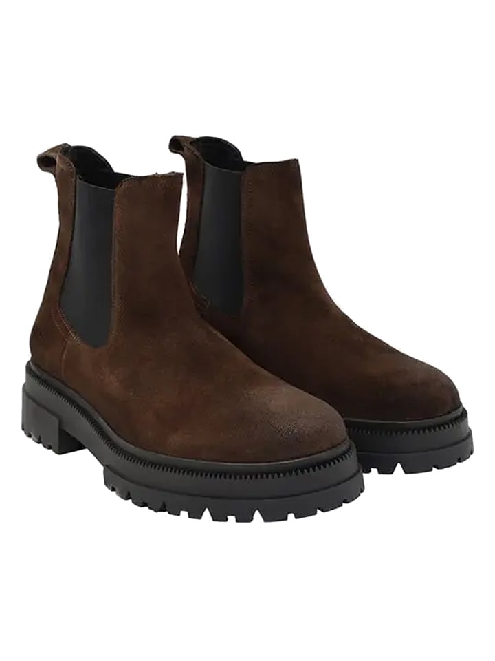 Tommy Hilfiger Shoes Leder-Chelsea-Boots in Braun - 45