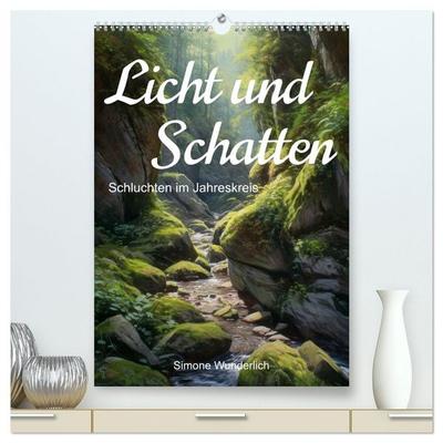Licht und Schatten - Schluchten im Jahreskreis (hochwertiger Premium Wandkalender 2026 DIN A2 hoch), Kunstdruck in Hochglanz