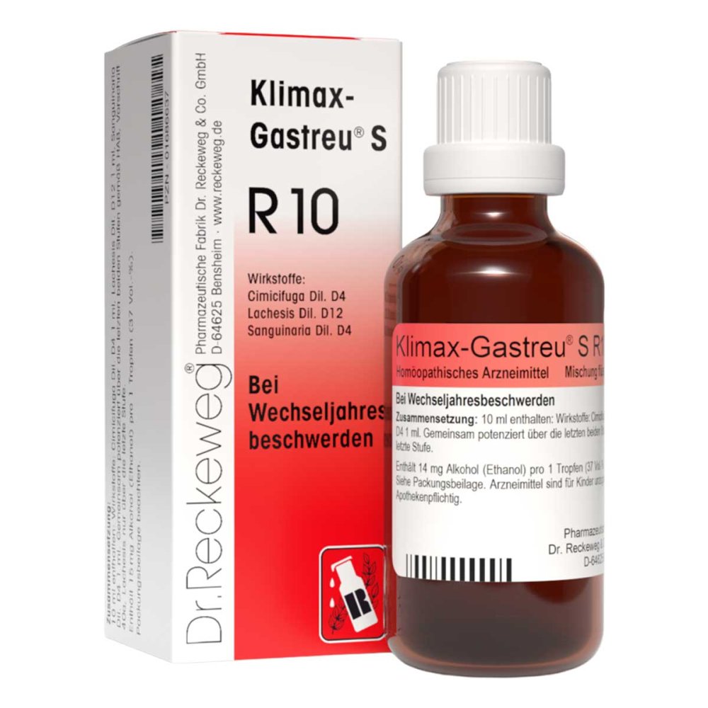 Dr.RECKEWEG & Co. GmbH Klimax Gastreu S R 10 Tropfen zum Einnehmen 01686637