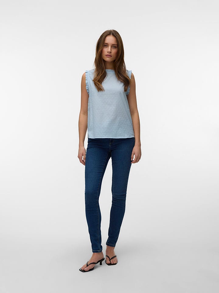 Vero Moda Blusentop in Hellblau - S