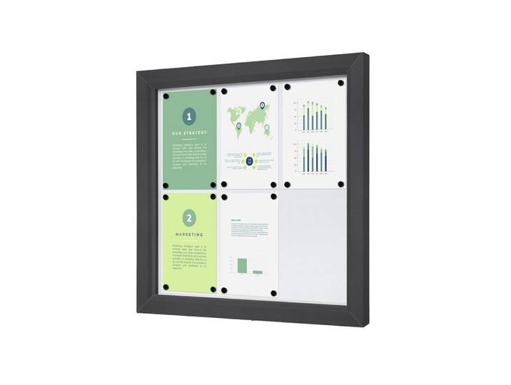 Showdown Displays Hängevitrine Showdown Displays Abschließbarer Schaukasten SLIM Outdoor - 6x DIN A4 (1-St)