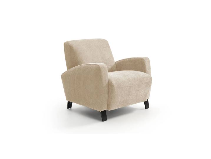 JUAN - Fauteuil cabriolet - Velours, Beige