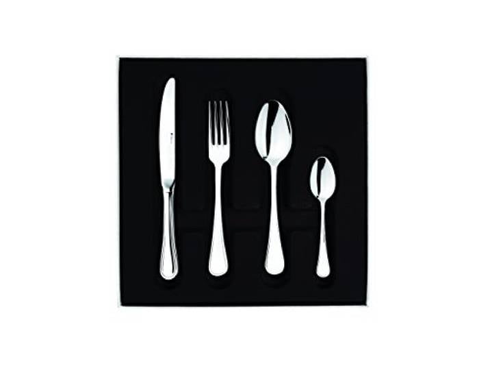 Guy Degrenne 206259 Besteckset mit Kasten, Monoblock, matt, 24-teilig