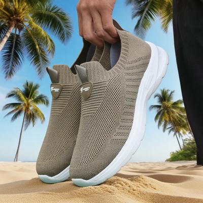 Outdoor Breathable Athletic Gym Running Shoes, Fashion Casual Sneakers, Lightweight Men Tennis Footwear khaki 44