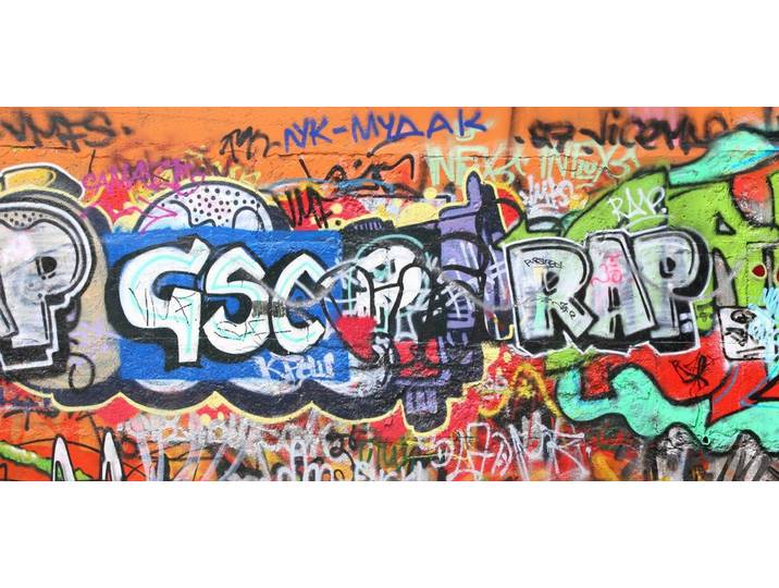 Express Küchen Küchenrückwand Graffiti, (1-tlg)