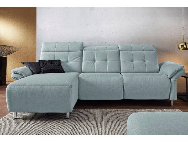 Home affaire Ecksofa Manhattan L-Form, 2 Sitze mit elektrischer Relaxfunktion, verstellbare Armlehnen