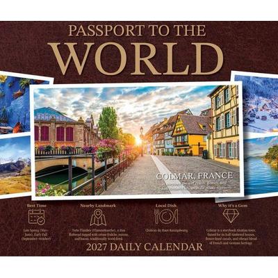 Passport to the World 2027 5.4 X 6.2 Box Calendar