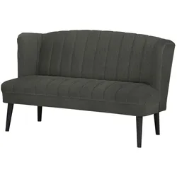 switch Küchensofa Samt  Rina ¦ grau ¦ Maße (cm): B: 180 H: 92 T: 76.0