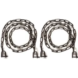 DanDiBo Kette Verlängerungskette Hängesessel Hängebank 2x 2m verzinkt Braun 300 kg Gliederkette Stahlkette Schäkel