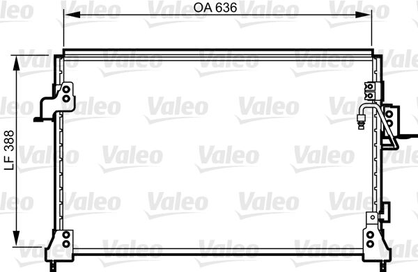 Valeo Kondensator, Klimaanlage 818025 Für Land Rover