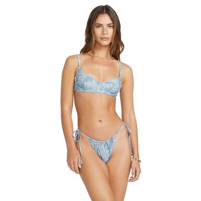 Bikini-Hose BILLABONG "Trippin Tides Bells", Damen, Gr. L, blau (denim), Obermaterial:78% Nylon 22% Elasthan., Badehosen Bikini-Hose