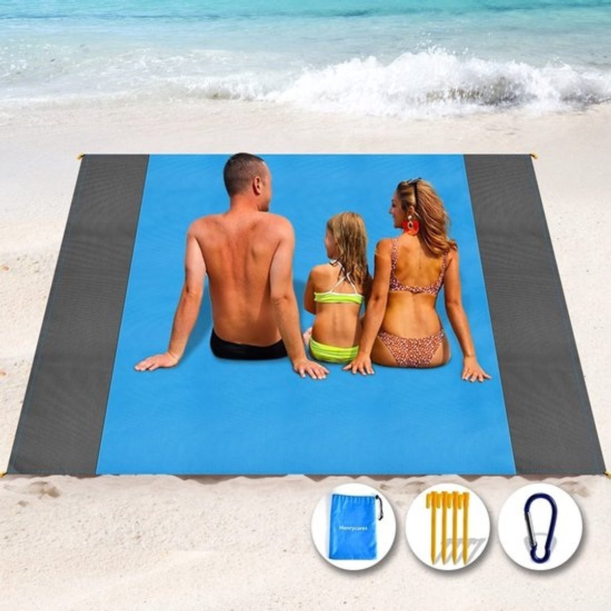 Dailygoods Strandlaken Zandbestendig en Waterdicht - Extra Groot 250 x 200 cm