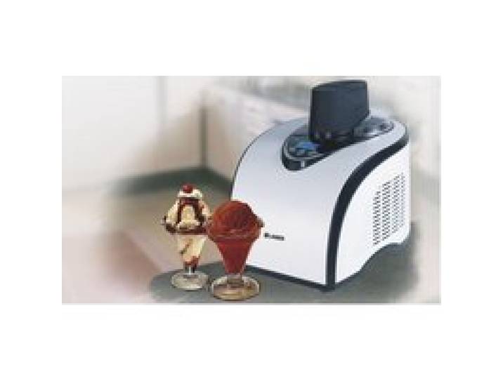Turbine à glaces professionnelle Klaiser H50 avec livre de 62 recettes - Argent et Noir - 150W - 1L