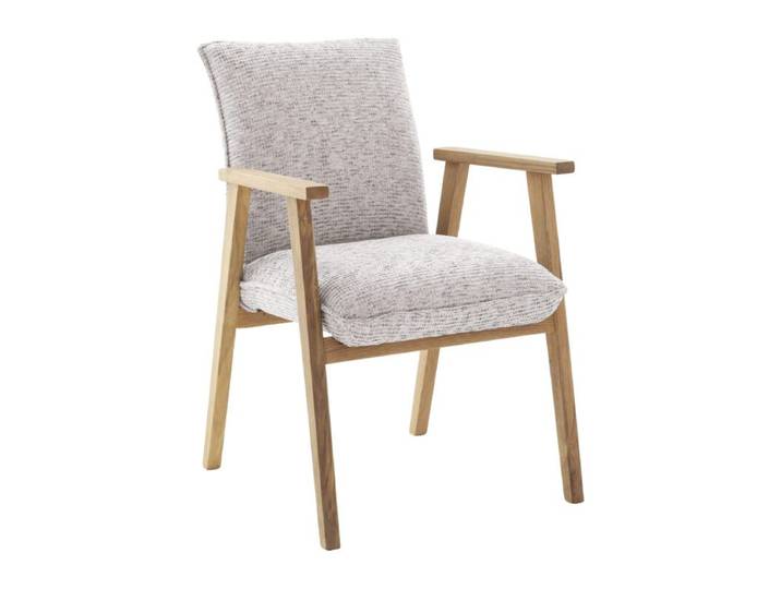 Trendstore Majella Polsterstuhl mit 4-Fuß-Gestell aus Wildeiche