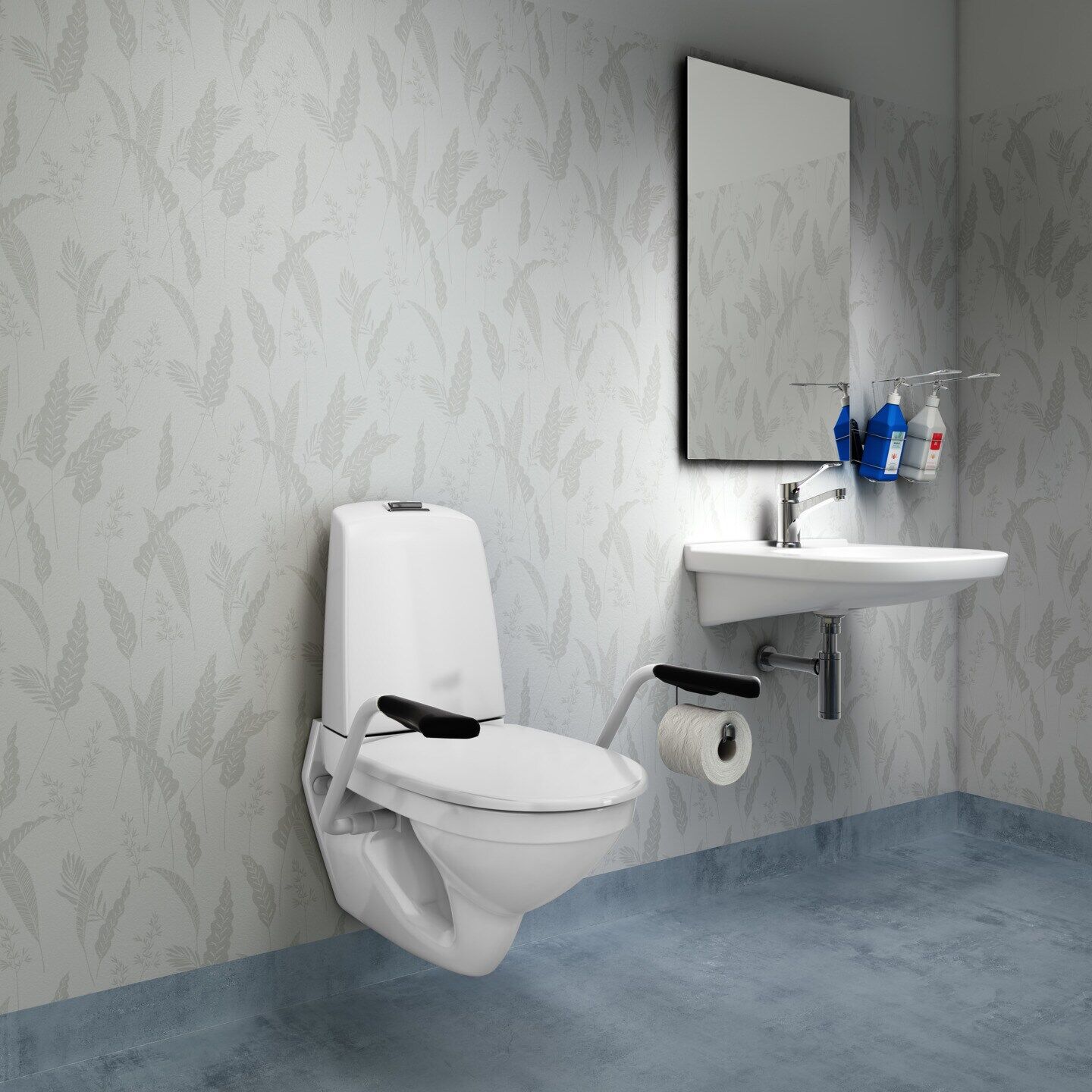 Gustavsberg Toalettstol vägghängd Nautic 1522 Hygienic Flush, 2/4l, mjuk sits, med cistern