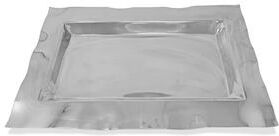 Vivience "Tray with Wavy Edge 17.75""L Stainless Steel"