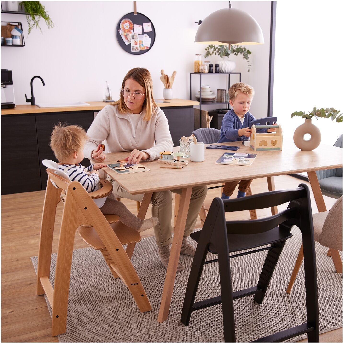Sitzverkleinerer HAUCK "Babysitz", weiß, B:32,5cm H:32cm T:34,5cm, Kunststoff, Kinder-Sitzauflagen, Sitzverkleinerer, für Hochstuhl »Alpha+«, »Beta+« und »Arketa«