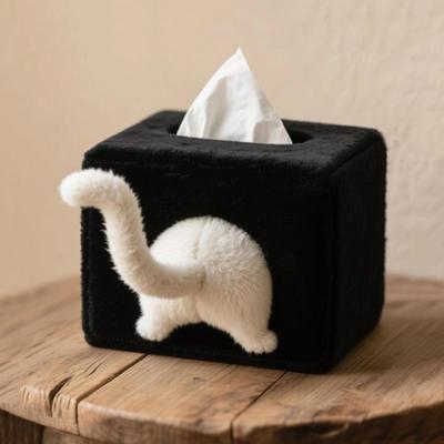 ModernMart Funny Cat Butt Tissue Box Holder Plush Napkin Dispenser For Home & Office Decor Funny Cat Butt Tissue Box Holder Plush Napkin Dispenser For Home & Office Decor