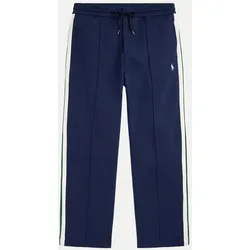 Sweatpants aus einem strukturierten Baumwoll-Mix Blau XL
