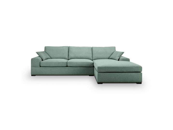 Ecksofa Veda Petrol Flachgewebe