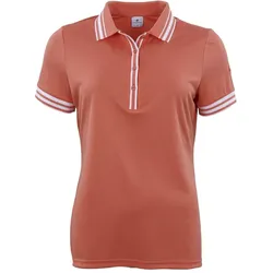 Cross Polo Nostalgia II Pique mit Knopfleiste, coral
