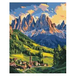Ideyka Malen nach Zahlen - Morgendämmerung in den Dolomiten (78585467)