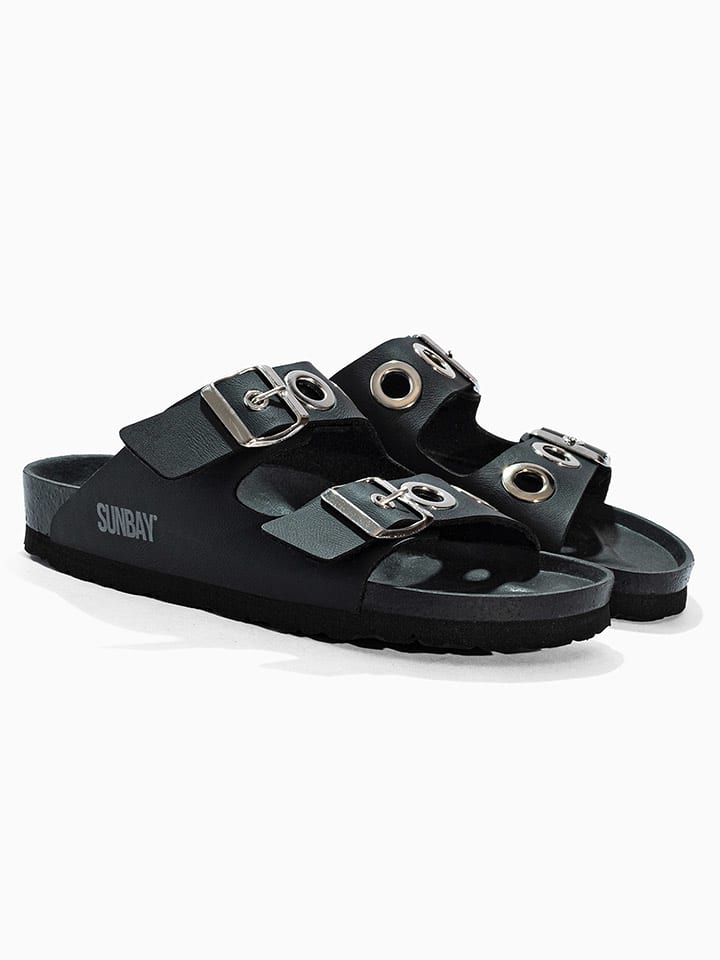 Sunbay Pantoletten "Jane" in Schwarz - 38