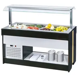 Trento Buffetwagen Kalt - 1600mm - für 4x GN 1/1 - Kalthaltewagen - Mobilwagen - Gastronomi