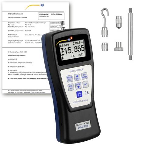 PCE Instruments PCE-PFG 100-ICA Kraftmessgerät 0 - 100 N ISO