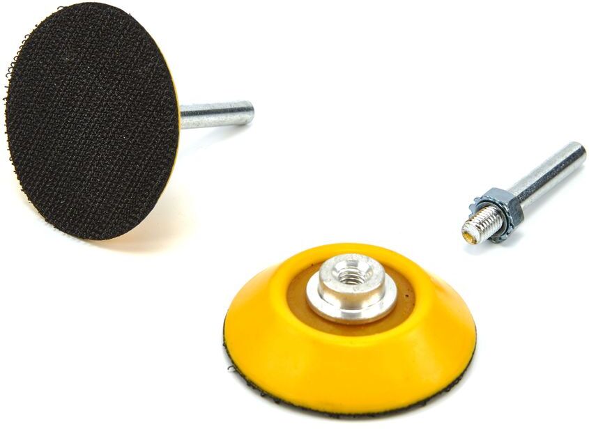 Dischi di supporto HBM con attacco da 6 mm per pad abrasivi in velcro