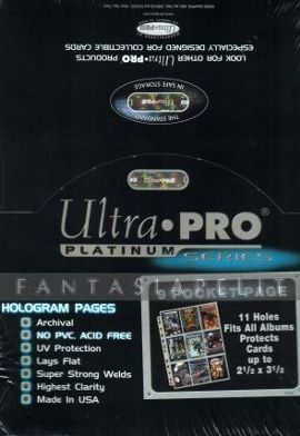 Korttikansion Irtosivu 9-tasku Top-load Platinum 100 sivua Ultra Pro
