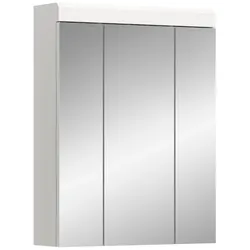 Ebuy24 Scout Spiegelschrank Bad 3 Spiegeltüren Weiß hochglanz, weiß.