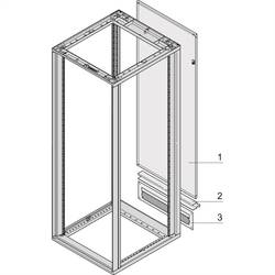 nVent SCHROFF 26230439 19 Zoll Netzwerkschrank-Rückwand 25 HE Grau