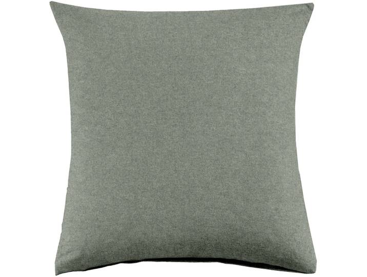 Kissenbezug Emma 65x65cm agave green - Farbe: grün - Material: 100% Baumwoll-Flanell, Heather Melange Optik