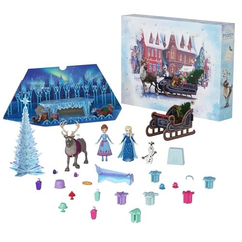 Mattel Disney Frozen adventskalender met kleine Anna en Elsa