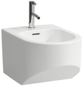 LAUFEN Sonar Wand-Bidet H8303417573021 37x53cm, Hahnloch, ohne seitliches Loch für Wasseranschluss, weiß matt