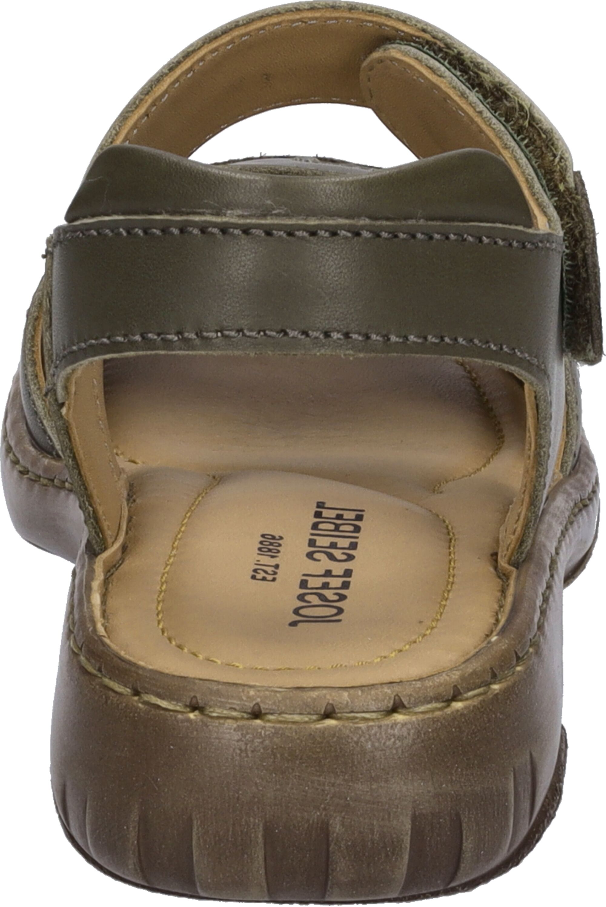 Sandale JOSEF SEIBEL "Debra, moos", Damen, Gr. 36, grün (moos), Obermaterial: 100% Rindsleder Leather cow., Schuhe Sandale