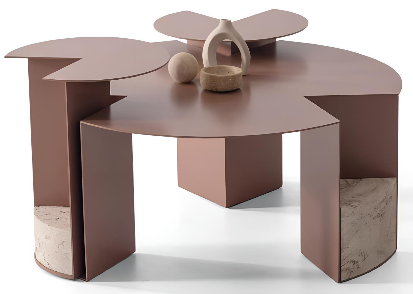 AEA Set van een elegante salontafel en twee bijzettafels met modern design