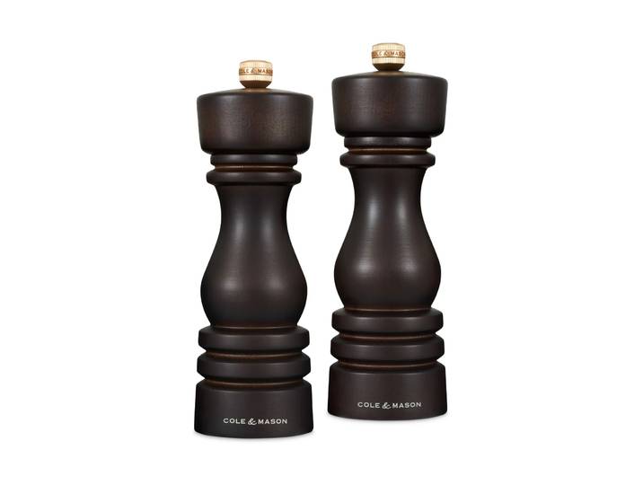 Cole & Mason Ensemble moulins à sel et poivre London 18 cm Chocolat